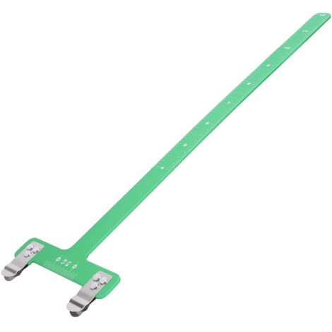 Règle de Mesure de Distance de Corde en T pour Arc en Alliage d'Aluminium Vert - Outil de Précision