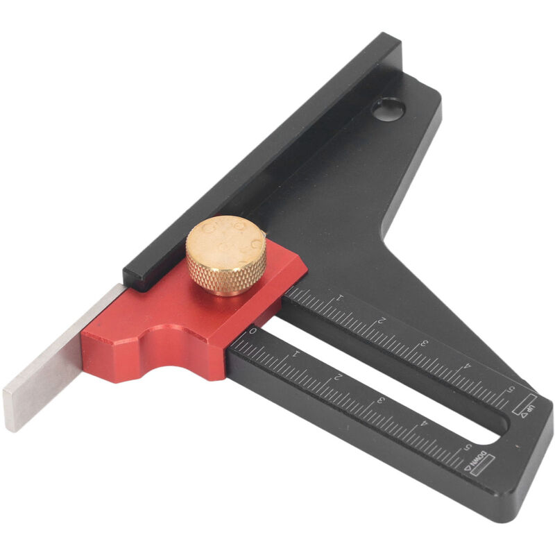 Règle de mesure de profondeur de Table de scie à bois en alliage d'aluminium, jauge de hauteur