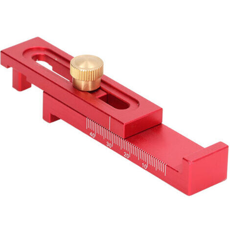 Règle de mesure de profondeur, jauge d'écart de scie en alliage d'aluminium 5-40mm outil pour couper les fentes T2