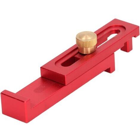 Règle de Mesure de Profondeur, Règle en Dents de Scie Mesureur de Profondeur 5-40 Mm et Mini Jauge D'écarts pour le Travail du Bois, Règle de Ligne de Profondeur en Alliage D'aluminium et(T2)