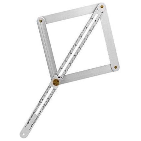 Règle de mesure multi-angles en alliage d'aluminium Ulisem, outil de mesure pour le travail du bois