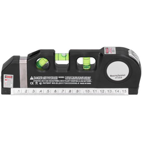 Règle de Mesure Niveau Laser Multifonction, Outil de Nivellement Haute Précision, Équipement de Mesurage Infrarouge