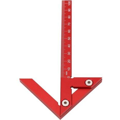 Règle de niveau à bulle, 105 mm, 45°, 90°, en alliage d'aluminium, règle de menuisier, outil de mesure pour le travail du bois