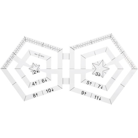 Règle de patchwork acrylique transparente pour couture et dessin DIY