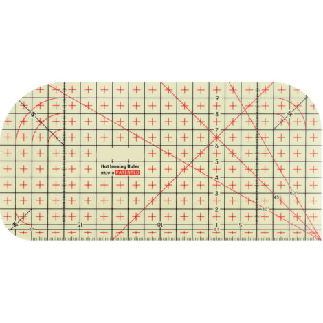 Règle de patchwork en plastique résistant à la chaleur pour repassage, outil de mesure pour fer électrique, travaux de repassage domestique HR2010