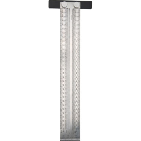 Règle de Précision en Acier Inoxydable Té - Outil de Mesure Professionnel 300mm