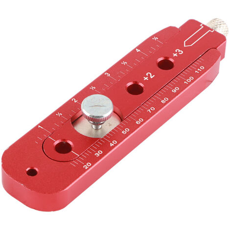 Règle de précision en aluminium 165mm pour traçage de cercles, outil ajustable pour menuiserie et ingénierie.