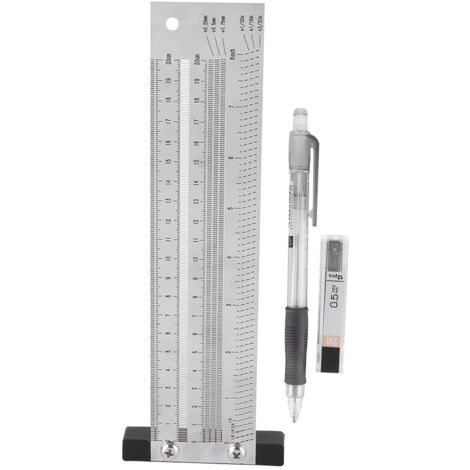 Règle de Précision Incra, Règle en Métal, Mesure Linéaire, Règle de Marquage Ultra Précise en Acier Inoxydable pour le Travail du Bois, Outil de Jaugeage 12 Pouces (24cm/9.4in)