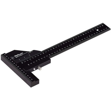 Règle de Traçage de Menuiserie en Forme de T, Règle de Menuiserie en Alliage D'aluminium, Outil de Marquage de Menuiserie de Précision Carrée pour Travail du Bois