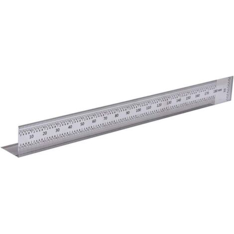 Règle De Traçage En Acier Inoxydable Règle De Traçage À Angle Droit De Précision De 0,25 Mm De 180 Mm, Outil De Marquage De Charpentier De Matériel