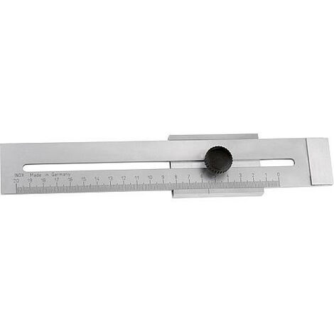 Regle de tracage, plate, inoxydable Longueur 200 mm