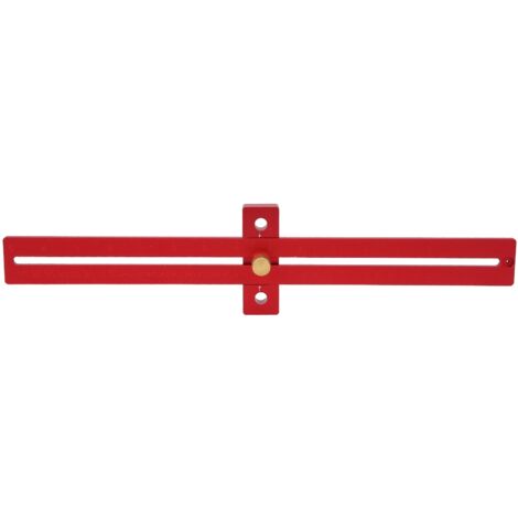 Règle de traçage pour menuiserie en alliage d'aluminium, outil de mesure précis 0-370mm