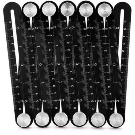 Règle en alliage d'aluminium 12 fois, règle de mesure multi-angle précise en alliage d'aluminium de haute qualité, outil de