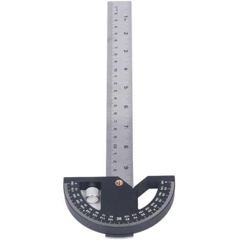Règle en aluminium 30 cm pour coupes d'angles, outil de mesure et traçage en menuiserie