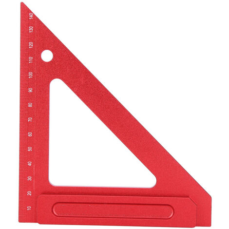 Règle en aluminium triangulaire 150 mm pour travaux de menuiserie et de bricolage