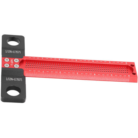 Règle en T en aluminium robuste, précise pour perçage et menuiserie (15 cm)