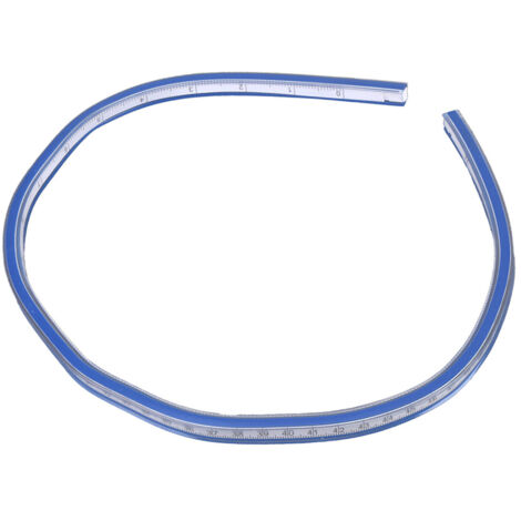 Règle flexible 60 cm pour dessin, mesure et loisirs créatifs, outil de traçage courbe en plastique souple