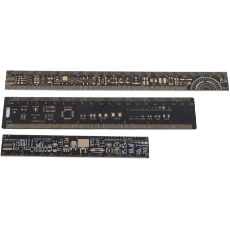 Règle multifonction pour circuits imprimés - 3 tailles : 16/20/26 cm - Outil pratique pour ingénieurs électroniques