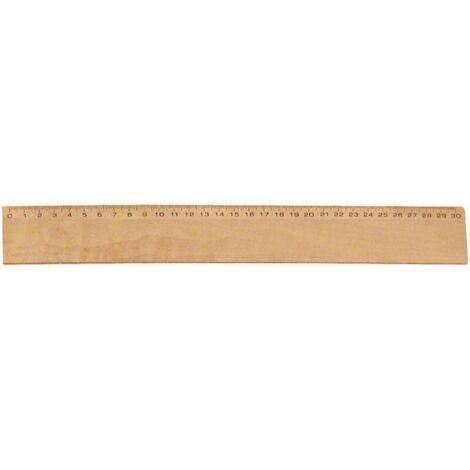 Règle plate en bois 30 cm