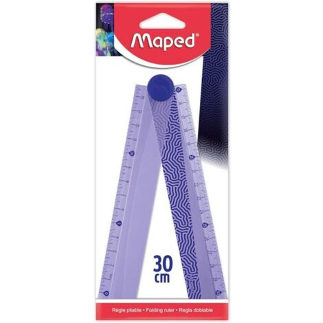 Règle pliable - MAPED - 15/30cm - Transparent - Plastique - Graduée