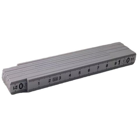 Règle pliante à 10 sections, 1 mètre (blanche)