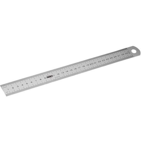 RÈGLE SEMI-RIGIDE EN ACIER INOXYDABLE - 300X30X0,8