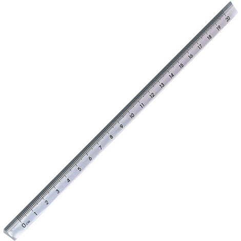 Règle simple et transparente à trois bords, style étudiant, pour le dessin.