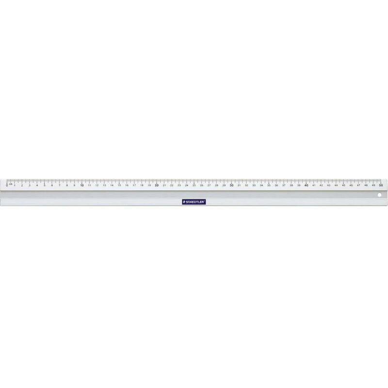 Staedtler R&egrave;gle en m&eacute;tal, en aluminium, 500 mm - Lot de 2