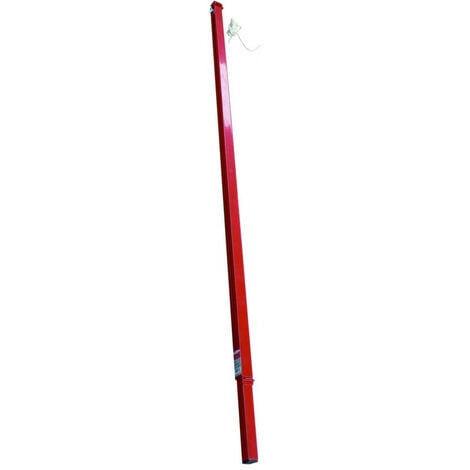 Règle télescopique Taliaplast 380710 de 1,70 à 3m acier époxy rouge