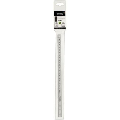Réglet 2 faces inox fléxible Wonday 30 cm