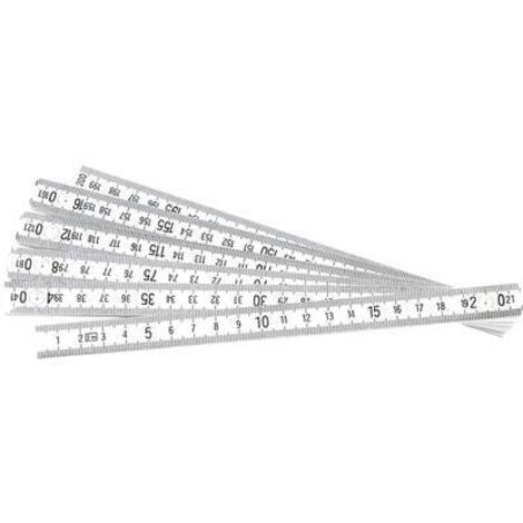 Règlet Brüder Mannesmann M 810-PVC-2 2 m plastique C58981