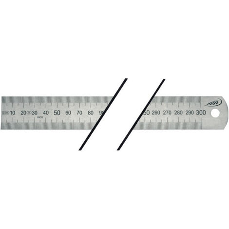 Réglet en acier longueur 1000 mm acier flexible graduation A - mm/mm HELIOS PREISSER