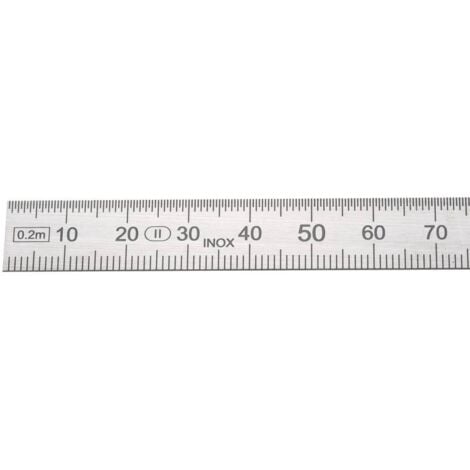 HELIOS PREISSER HELIONS PREISSER STAHLMAßSTAB SOUPLE PRÉCISION II-CERTIFIÉ CE, 500 X 20 X 0,5 MM, 0460225