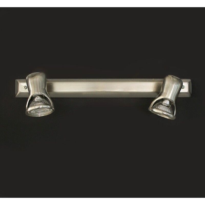 

Regleta 2 focos NEW FLIPPER NIQUEL SATINADO CRISTALRECORD 002-2888-2-053