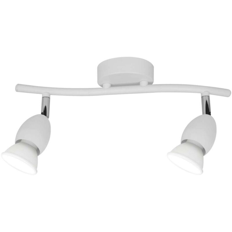

Ilajp - Plafon alargado 2 luces Bala acabado blanco 16 cm(alto)32 cm(ancho)8 cm(largo)