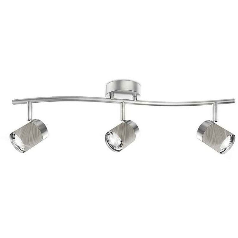 

Regleta 3 focos modelo BOLZANO niquel satinado ALEMAR