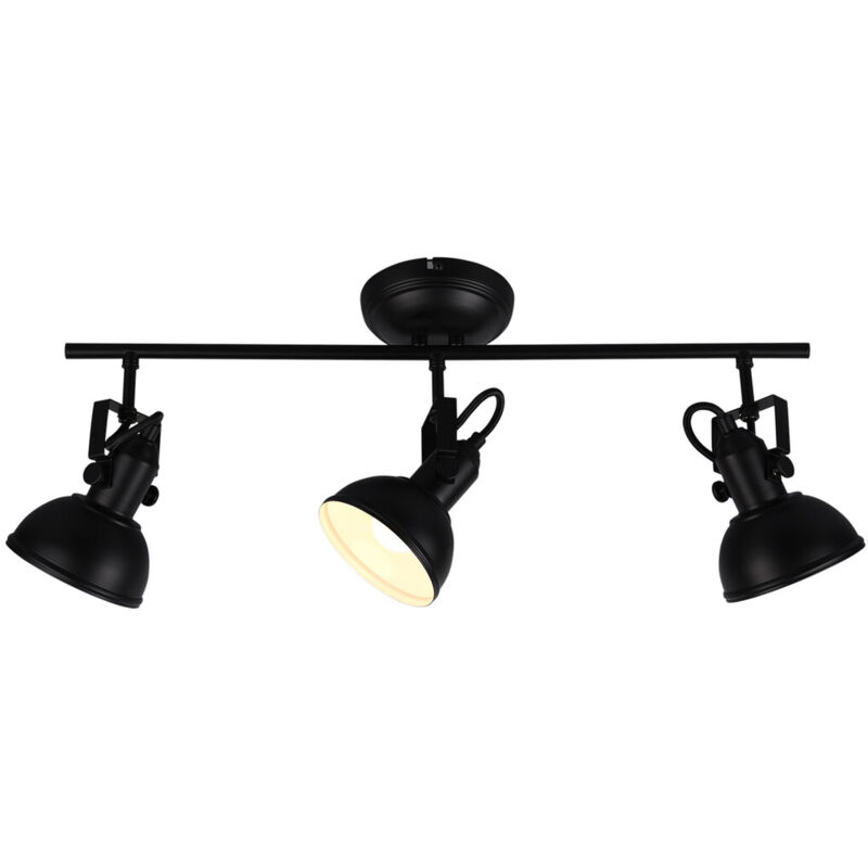 

Regleta 3 focos serie Gina color negro E14 (Trio Lighting R80153032)