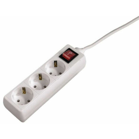 Regleta 3 Tomas Schuko Hama Technics 69030382  Blanco 4047443010445 S0417153 Hama Technics