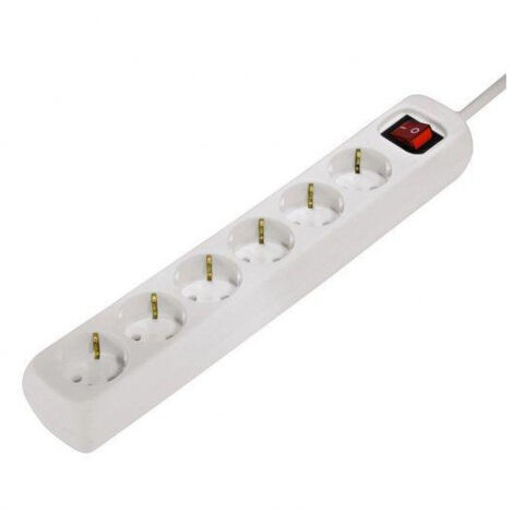 Regleta 6 Tomas Schuko Hama 00030384 1,4 m Blanco (1,4 m)