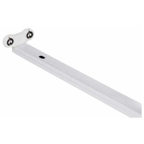 Regleta batten 2xg13 t8 led 120cm l.121xan.7,5xal.4,5cm blanco
