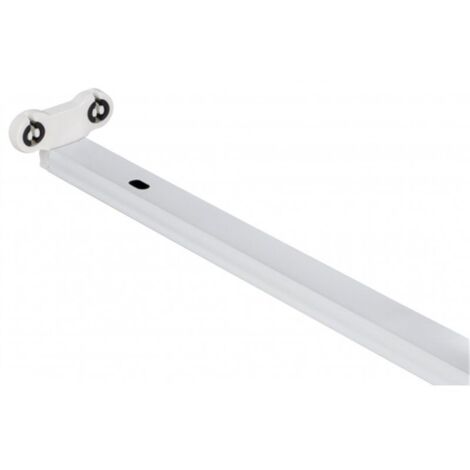 Regleta batten 2xg13 t8 led 60cm l.61xan.7,5xal.4,5cm blanco