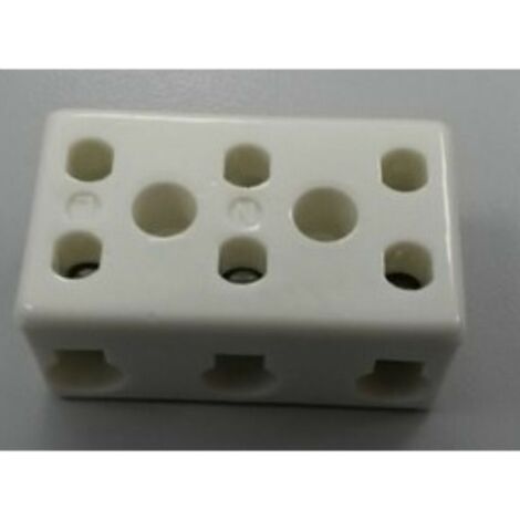 Regleta ceramica 3x1 6mm2 L:39mm 32A