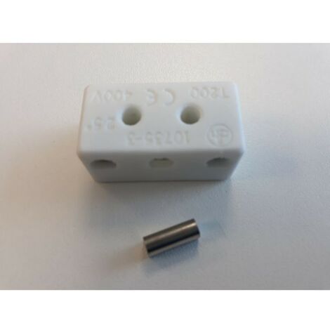 Regleta ceramica 3x1 diam.3,6 mm. L:35mm 16A