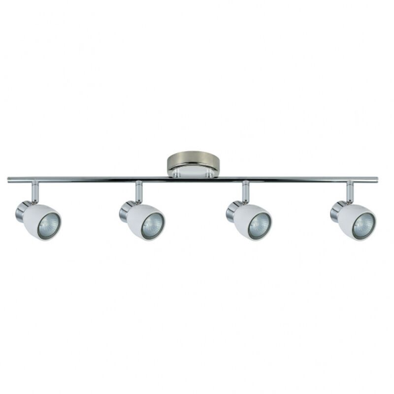 Fabrilamp - akunadecor Applique de salle de bain Modèle Chaco Blanc-chrome 4 spots