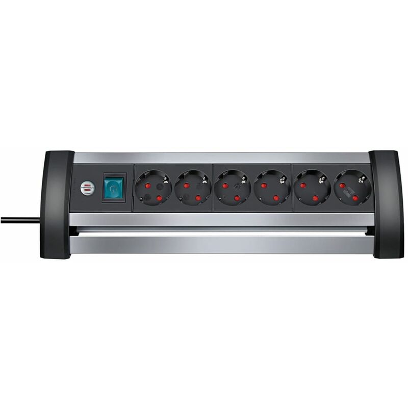 

Toma de corriente de 6 vías Alu-Office-Line 3 m - Brennenstuhl