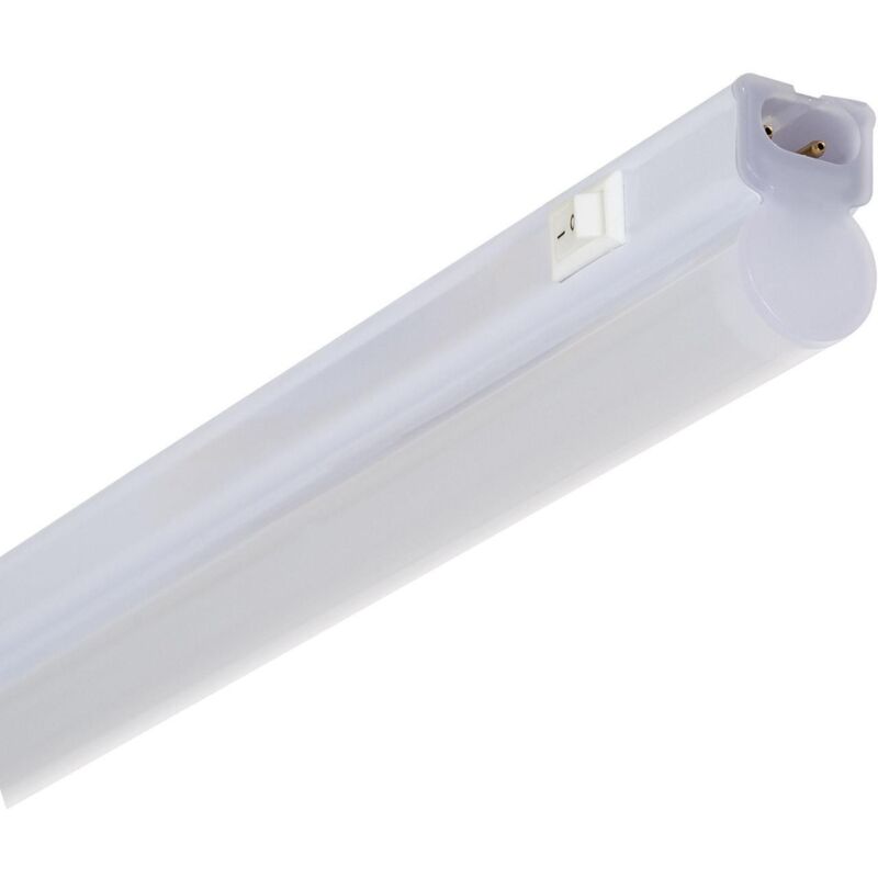 

Regleta con Tubo T5 LED 9W 600mm e Interruptor Batten Blanco Neutro 4000K - 4500K . - Blanco Neutro 4000K - 4500K