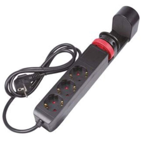 Regleta de 3 Enchufes, 3 Puertos USB ( 2A + 1C) y Sargento de Fijación a Mesa