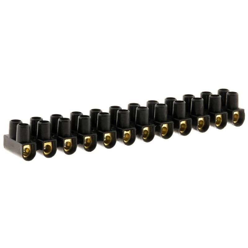 

Regleta de conexión 6mm² 12 polos negro - Zenitech