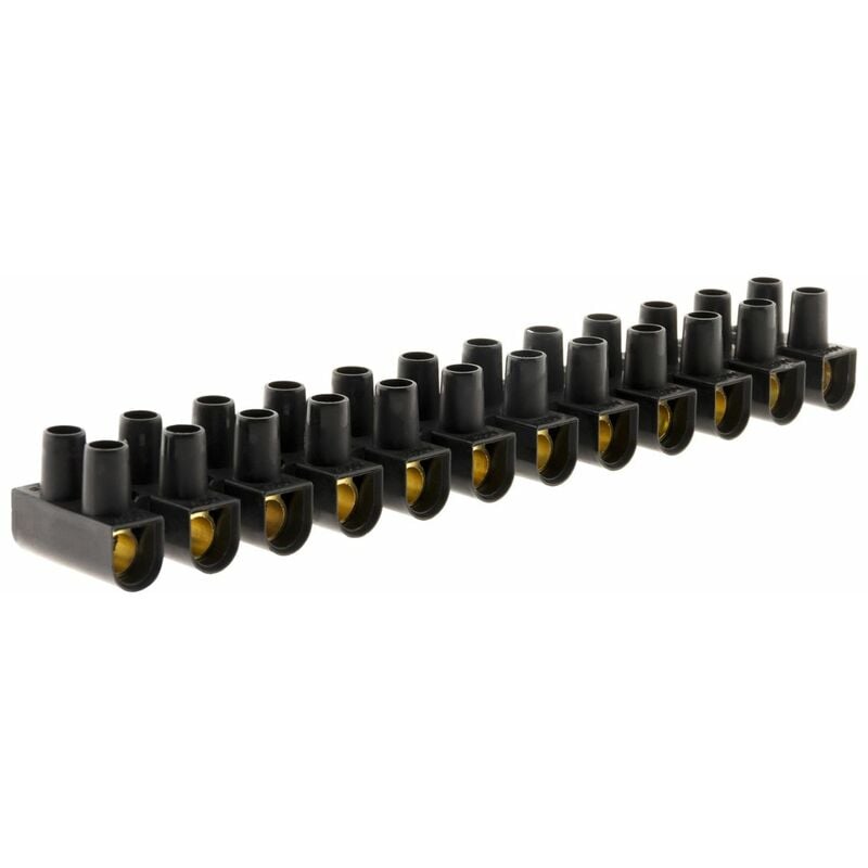 

Regleta de conexión 16mm² 12 polos negro - Zenitech