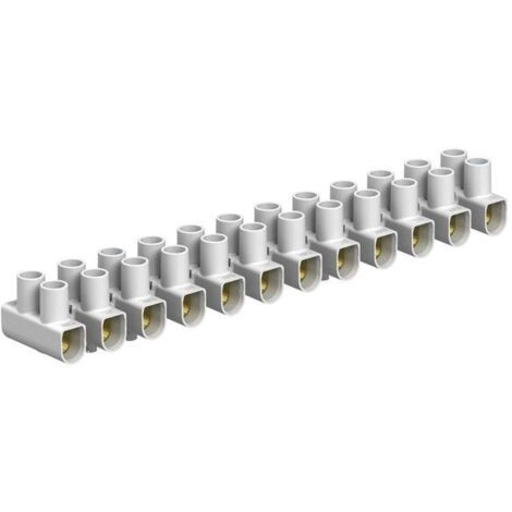 Regleta de conexión de 4 mm² blanca Obo Bettermann